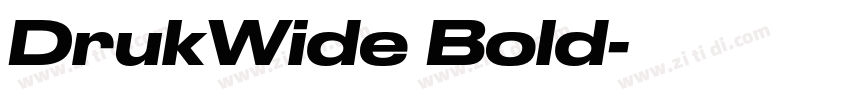 DrukWide Bold字体转换